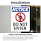 Signmission Do Not Enter Sign, Vinyl Decal, 7in W x 10in L, 2PK OS-2PACK-NS-D-710-V-11219 - alternate 5